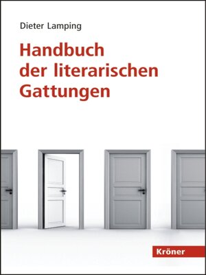 cover image of Handbuch der literarischen Gattungen